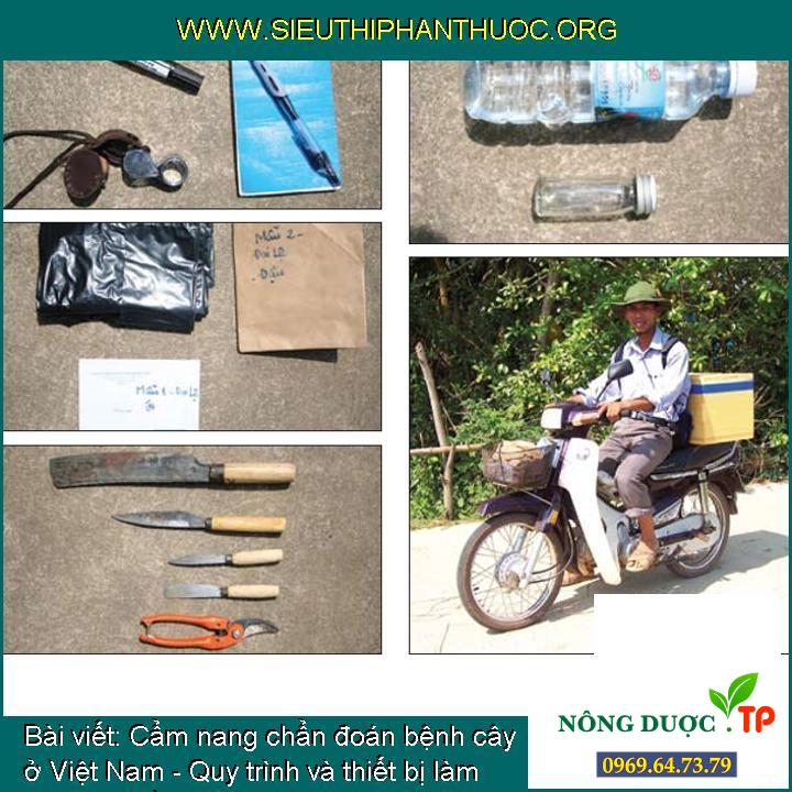Cẩm nang chẩn đoán bệnh cây ở Việt Nam - Quy trình và thiết bị làm việc trên đồng ruộng