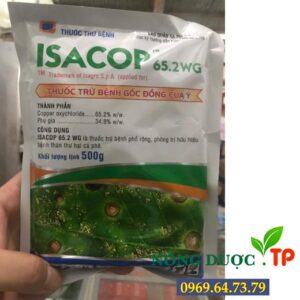 THUỐC TRỪ BỆNH ISACOP 65.2WG - Đặc trị bệnh thán thư gốc đồng,Phổ rộng