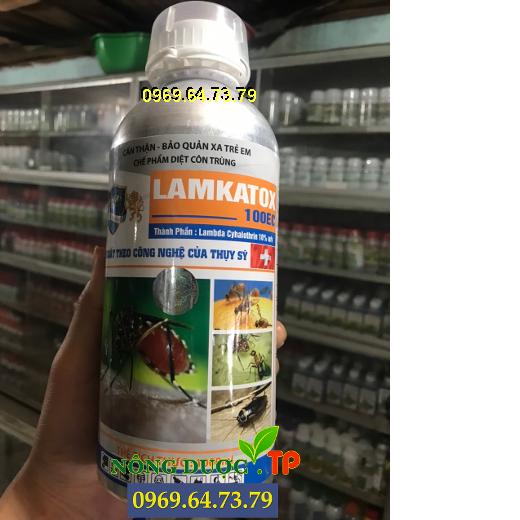 THUỐC TRỪ MUỖI, RUỒI,KIẾN, GIÁN, CÔN TRÙNG LAMKATOX 100 EC