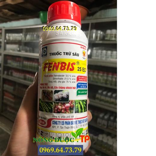 THUỐC TRỪ SÂU FENBIS 25EC - ĐẶC TRỊ RỆP, BỌ TRĨ, BỌ XÍT, CÔN TRÙNG CHÍCH HÚT