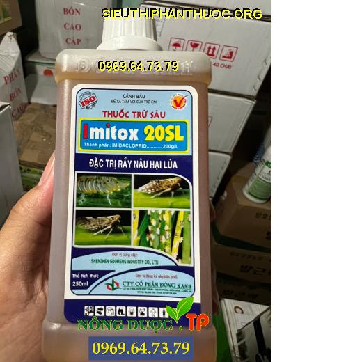 IMITOX 20SL- Thuốc Đặc Trị Rầy Nâu Hại Lúa Hoạt Chất IMDACLOPRID