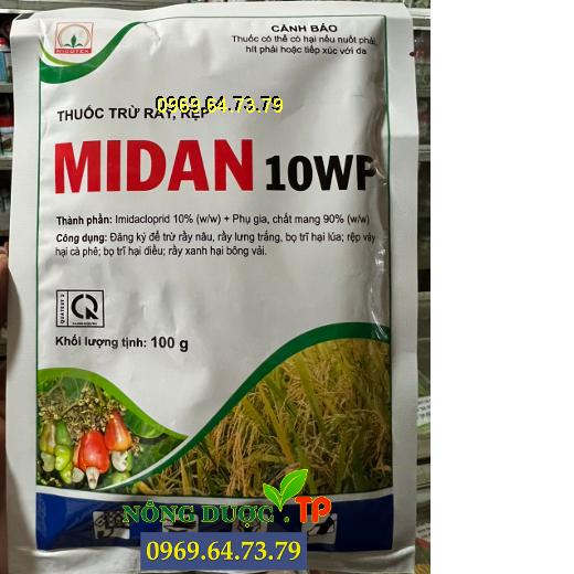 MIDAN 10WP - THUỐCTRỪ RẦY, RỆP, BỌ TRĨ HẠI CÂY TRỒNG