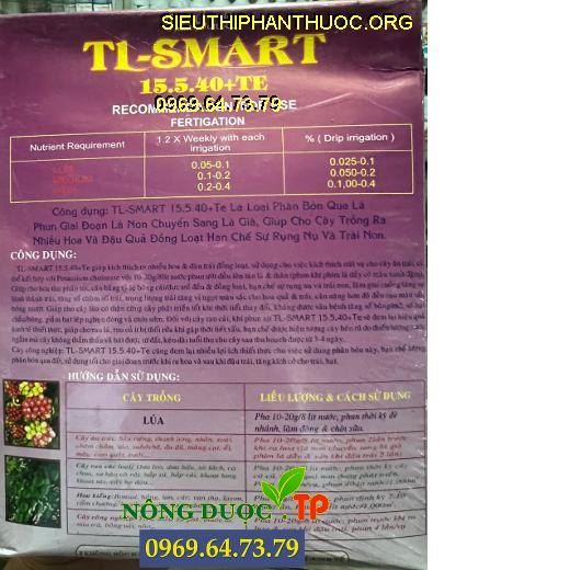 TL-SMART 15.5.40+te Siêu Ra Hoa- Đậu Quả Đồng Loạt, Chống Rụng Hoa Và Trái Non