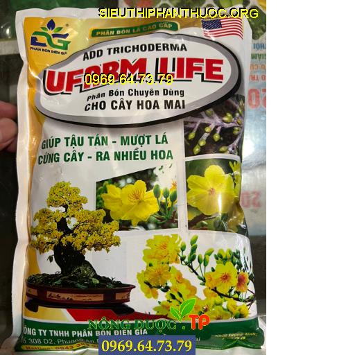 UFARM LIFE- Phân Bón Chuyên Cho Mai Giúp Mượt Lá, Cứng Cây, Ra Nhiều Hoa