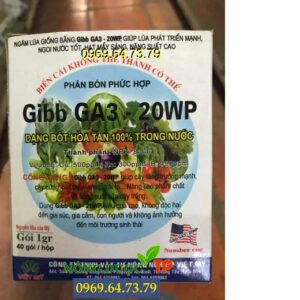 GIBB GA3 - 20WP -Giúp Cây Phát Triển Mạnh - Cây Cứng Hạt Mẩy - Búp Mập