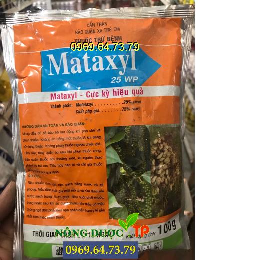MATAXYL 25WP - Thuốc Được Hấp Thu Qua Lá- Thân Và Rễ Cây Trồng