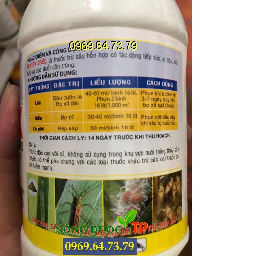 FENTOX 25EC -  Phòng Và Trị Các Loại Sâu Bệnh - Rệp Sáp Và Nhện