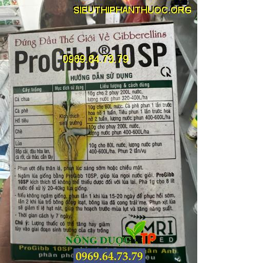 PROGIBB 10SP USA- Chất Kích Thích Tăng Trưởng Cây Trồng Cây Đặc Biệt Trên Lúa