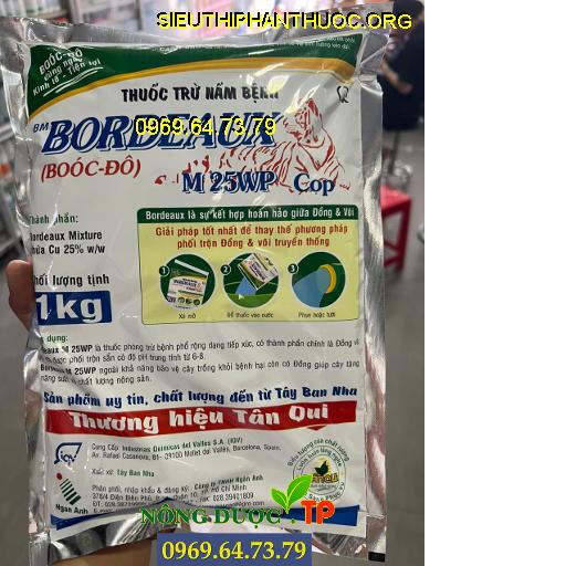 BORDEAUX BOÓC- ĐÔ M25WP- Đặc Trị Nấm Bệnh Ở Cây Trồng