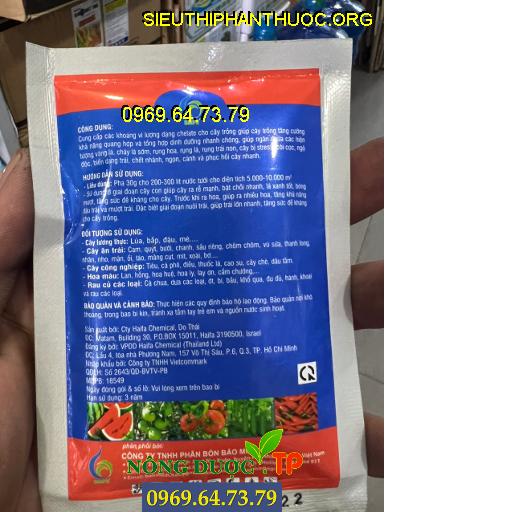 VI LƯỢNG CHELATE BM TAN HOÀN TOÀN- Hạn Chế Vàng , Cháy Lá