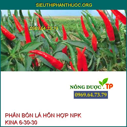 PHÂN BÓN LÁ HỖN HỢP NPK KINA 6-30-30