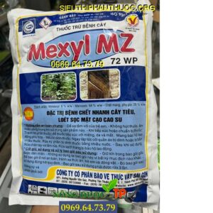 MEXYL MZ 72WP - Đặc Trị Chết Nhanh Cây Tiêu, Loét Sọc Mặt Cạo Cao Su
