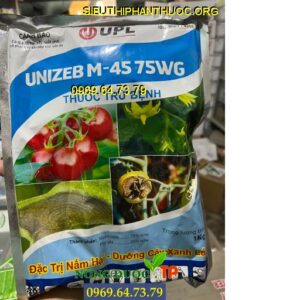 UNIZEB M-45 75WG - Đặc Trị Nấm Bệnh, Thán Thư, Tuyến Trùng, Sương Mai, Bệnh Đốm Vòng Hại Cà Chua