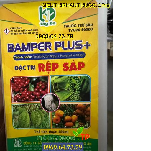 TVG20 565EC BAMPER PLUS+- Đặc Trị Rầy Nâu Hại Lúa, Rệp Sáp Mọt Đục Cành, Sâu Đục Quả, Rệp Muội Đen Trên Cây Cà Phê