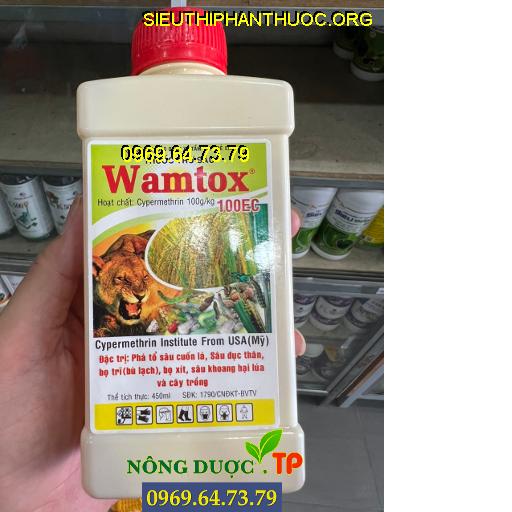 WAMTOX 100EC - Sâu Đục Thân Hại Lúa, Bọ Trĩ , Bọ Xít , Bọ xít Muỗi Hại Điều