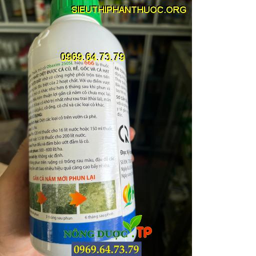 THUỐC TRỪ CỎ OBAXIM 250SL - Diệt Được Cả Củ, Rễ, Gốc Và Cả Hạt Cỏ Tận Sâu Dưới Đất