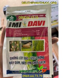 IMIPRID 10WP IMI DAVI - Đặc Trị Rầy Nâu Hại Lúa, Chống Lột Xác, Ung Trứng Rầy