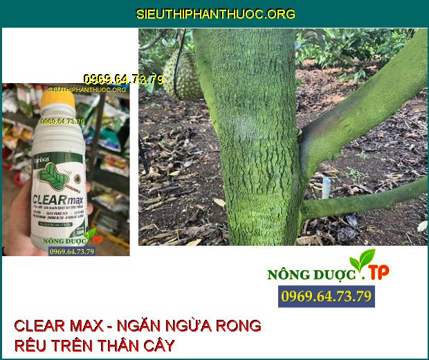 CLEAR MAX- Rửa Vườn- Tẩy Sạch Rong Rêu- Sạch Nấm Khuẩn.