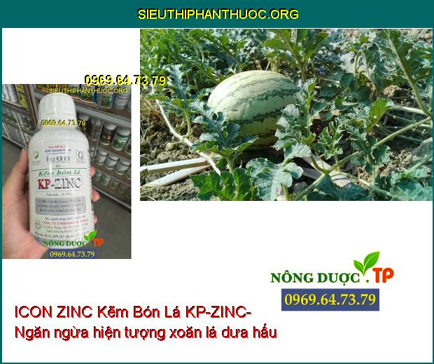 ICON ZINC Kẽm Bón Lá KP-ZINC- Tăng Năng Suất- Tăng Đậu Quả- Chống Xoăn Lá.