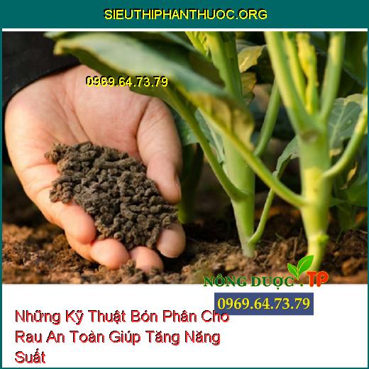 Những Kỹ Thuật Bón Phân Cho Rau An Toàn Giúp Tăng Năng Suất