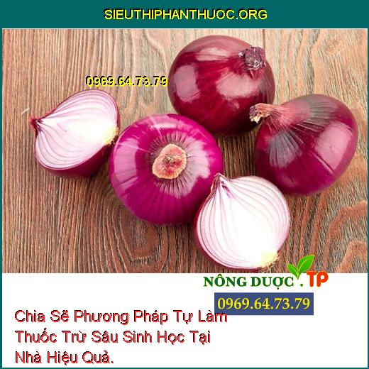 Chia Sẽ Phương Pháp Tự Làm Thuốc Trừ Sâu Sinh Học Tại Nhà Hiệu Quả.