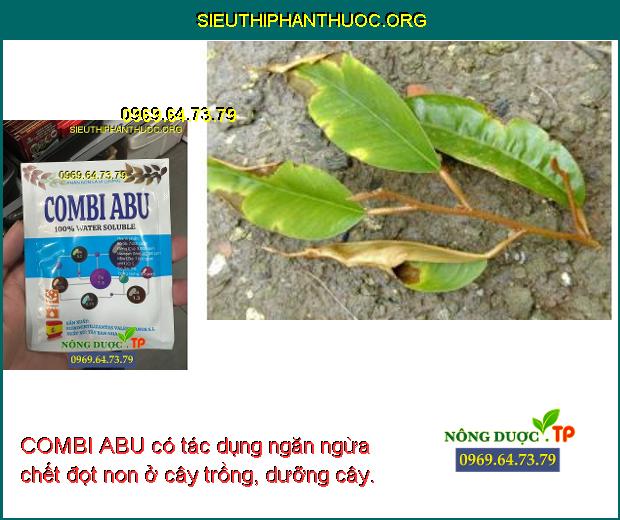 COMBI ABU có tác dụng ngăn ngừa chết đọt non ở cây trồng, dưỡng cây.