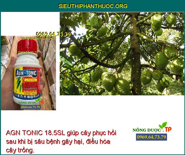 AGN TONIC 18.5SL giúp cây phục hồi sau khi bị sâu bệnh gây hại, điểu hòa cây trồng.