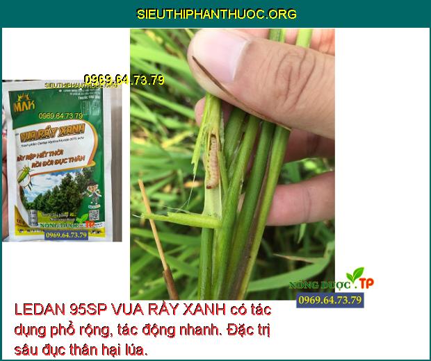 LEDAN 95SP VUA RẦY XANH- Đặc Trị Các Loại Côn Trùng Miệng Nhai- Chích ...