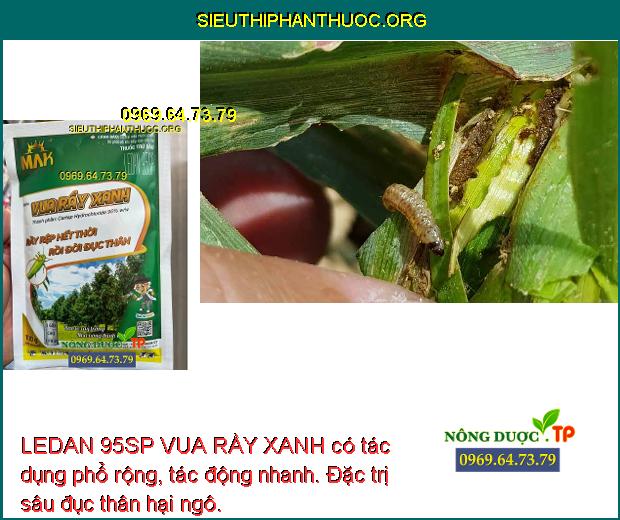 LEDAN 95SP VUA RẦY XANH- Đặc Trị Các Loại Côn Trùng Miệng Nhai- Chích ...