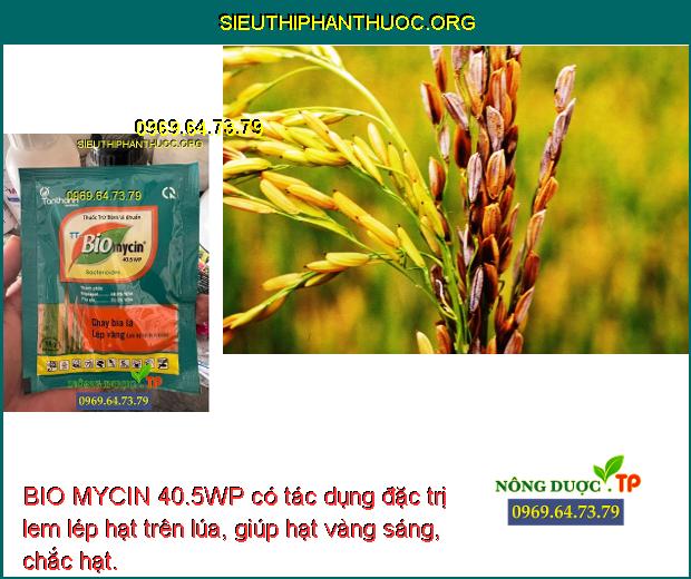 BIO MYCIN 40.5WP- Đặc Trị Lem Lép Hạt- Bạc Lá Gây Hại Trên Cây Lúa ...